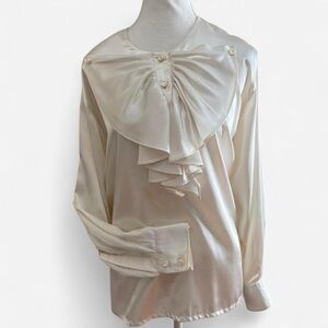 Elegant Cream Women's Top